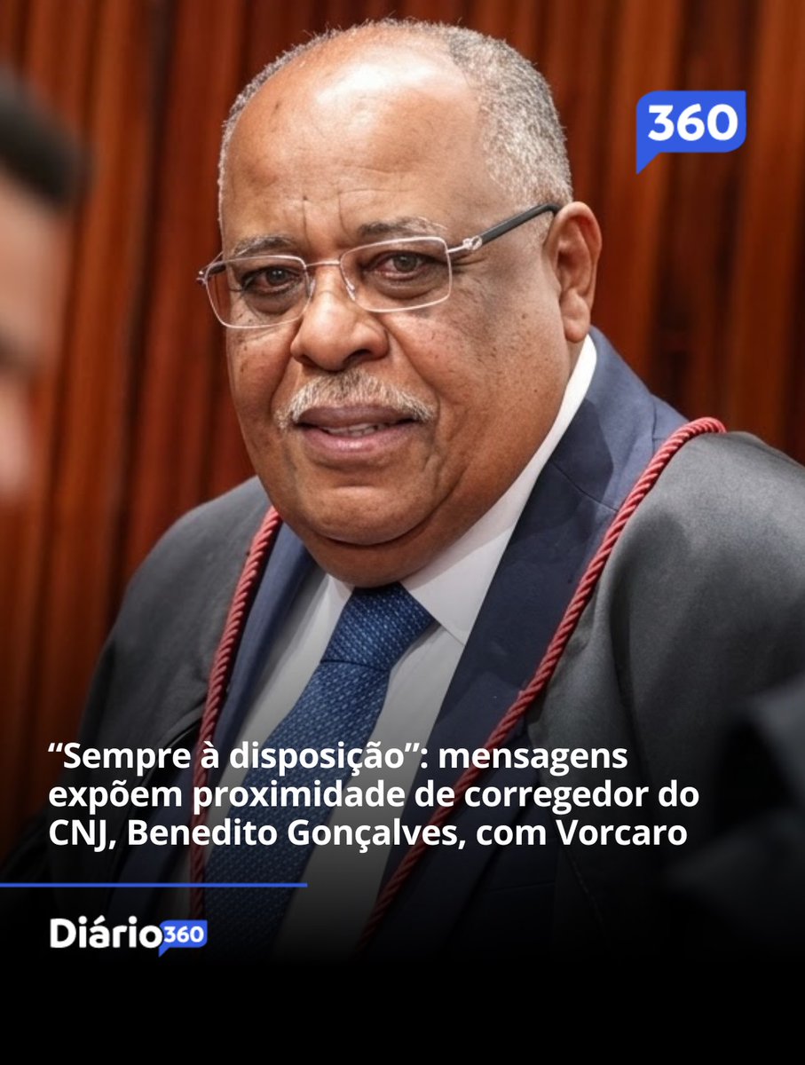 SilvaWaldi9750's tweet photo. 🚨 URGENTE: Mensagens de Vorcaro com Benedito Gonçalves do STJ corregedor do CNJ sempre à disposição e grande amigo pode expor conflito e ampliar cobrança por transparência sobre Master e crise agora!! https://t.co/QpmQaM8GPW