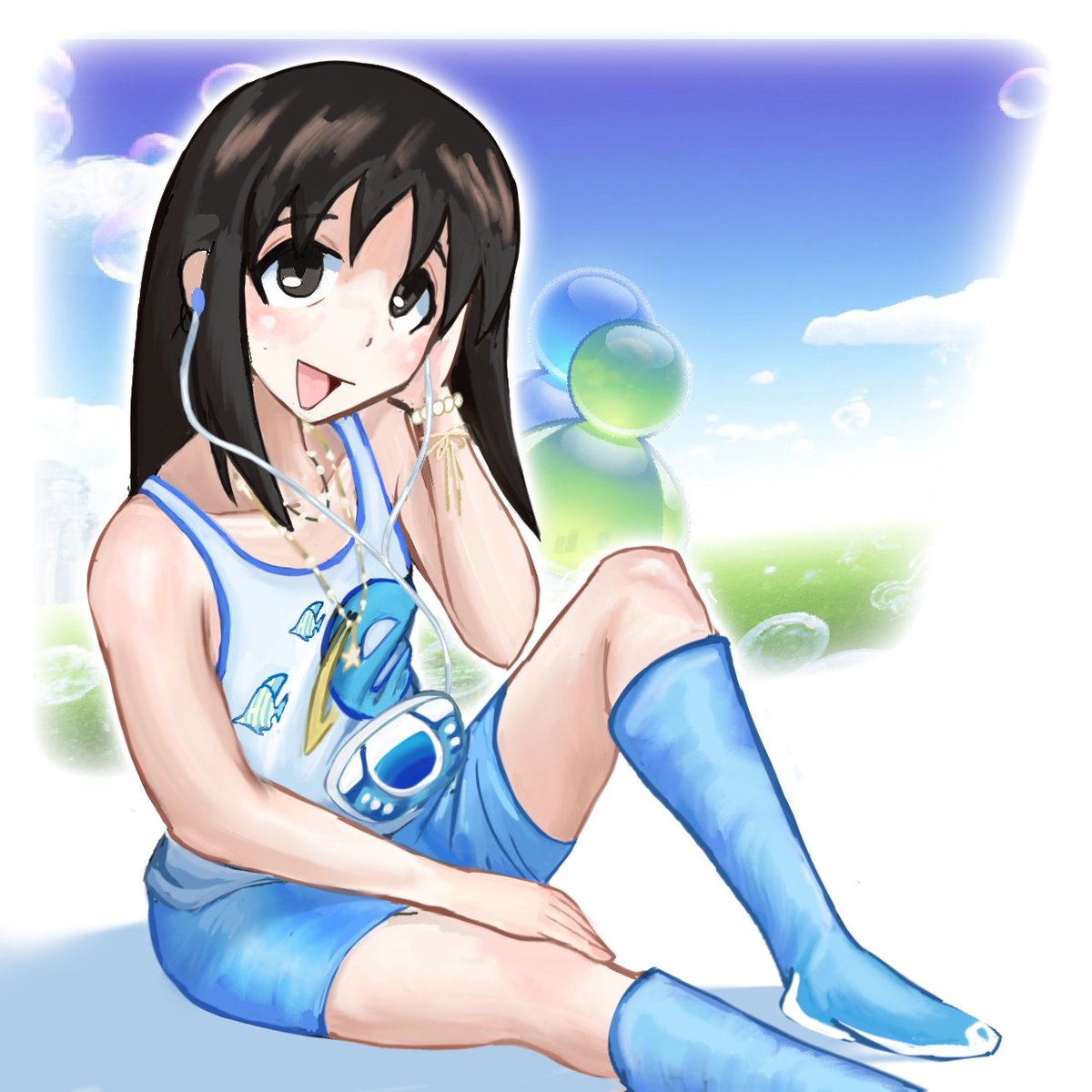 osakagura4life's tweet photo. osaka en el futuro prometido 💙💚

#azumangadaioh #azumanga #osaka #frutigeraero https://t.co/4GPROokJsz