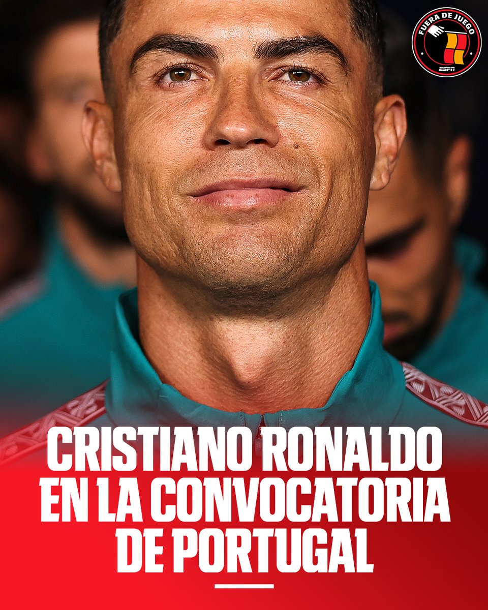 ESPN_FDJ's tweet photo. Cristiano Ronaldo fue incluido en la convocatoria de Portugal por el nuevo entrenador, Jorge Jesus, para los próximos partidos de la Liga de Naciones. 

La información: https://t.co/2vHXLZXPNG https://t.co/9ddrIIyAIK