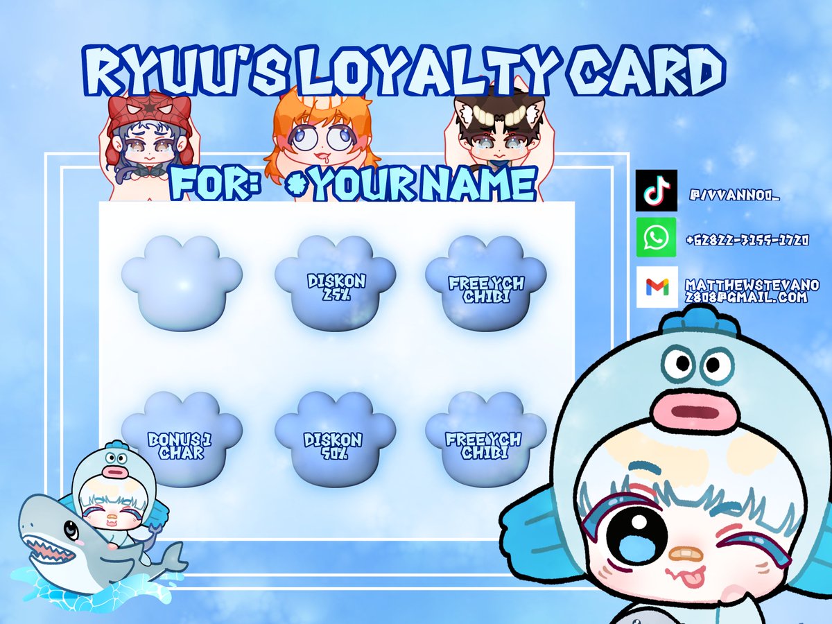 ryuusharkie's tweet photo. This is what my coupon was look like! Hihi🩵 https://t.co/toxPmy04OV