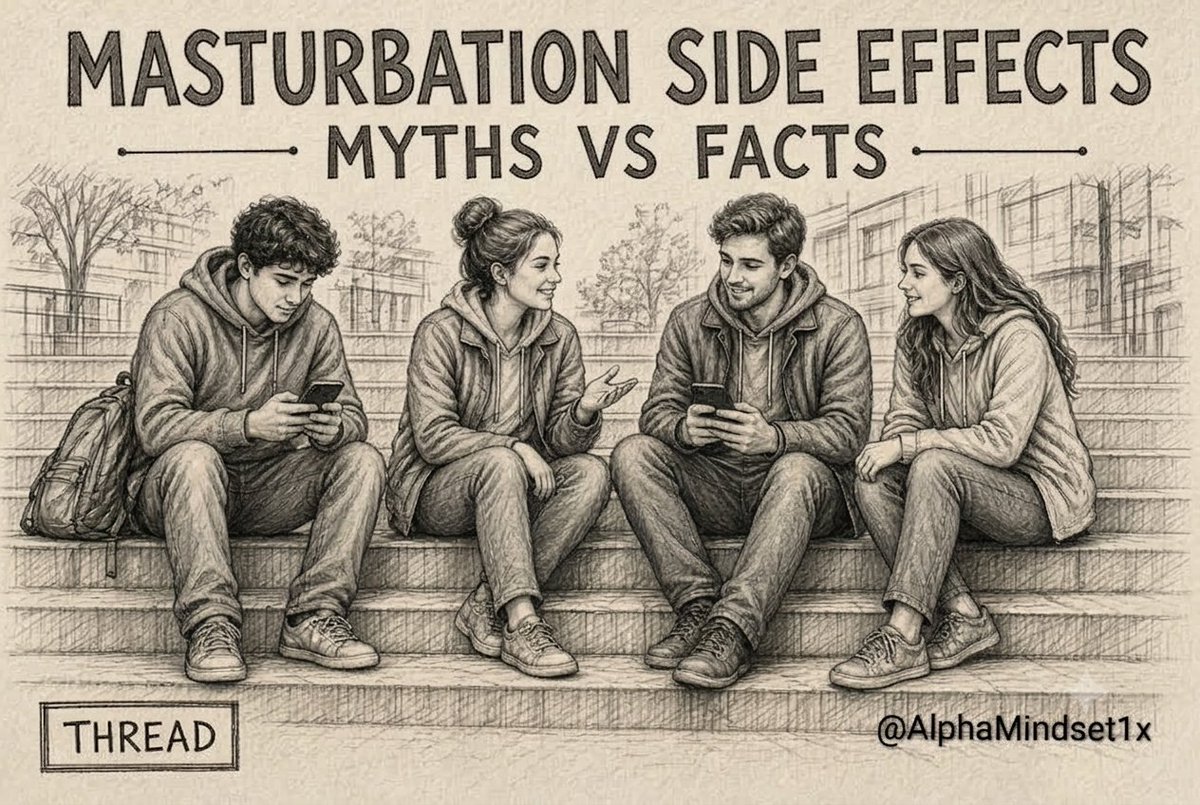 Rupa75's tweet photo. Side effects of Masturbation:

Doctors vs the internet. 
Most viral claims are myths.

The real issues are different.

Thread: 🧵

1. Masturbation does NOT automatically cause weakness. https://t.co/tVmcnOiRcW
