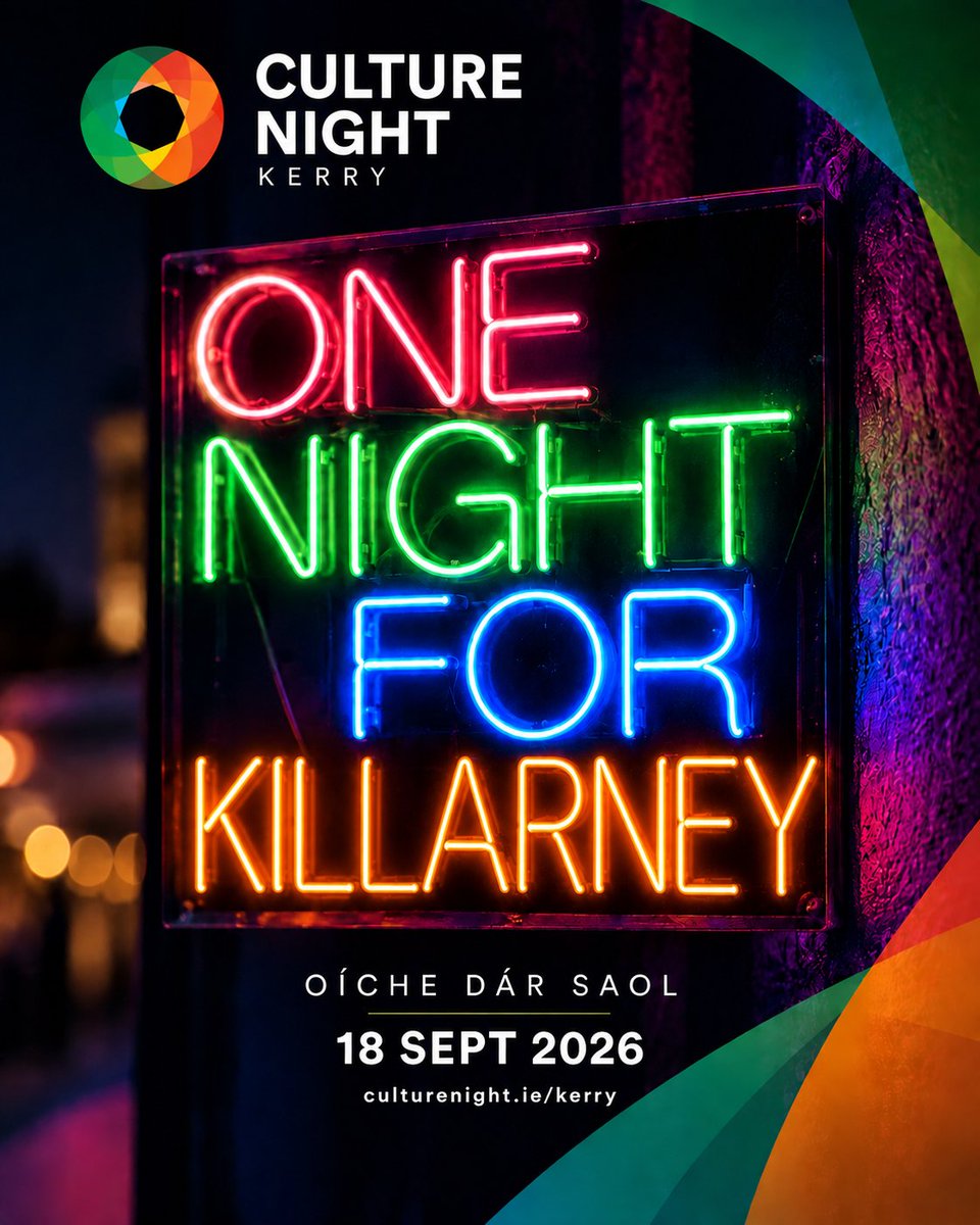 KerryCoArts's tweet photo. ONE NIGHT FOR KILLARNEY 

Dance, music, theatre, film, art &amp; street spectacle fill Killarney tonight for #CultureNight.
@artscouncil_ie @countykerry @culture_ireland @creativeirl  #culturenight

Full programme: https://t.co/yIKfmedxVs https://t.co/k3XZmObBe8
