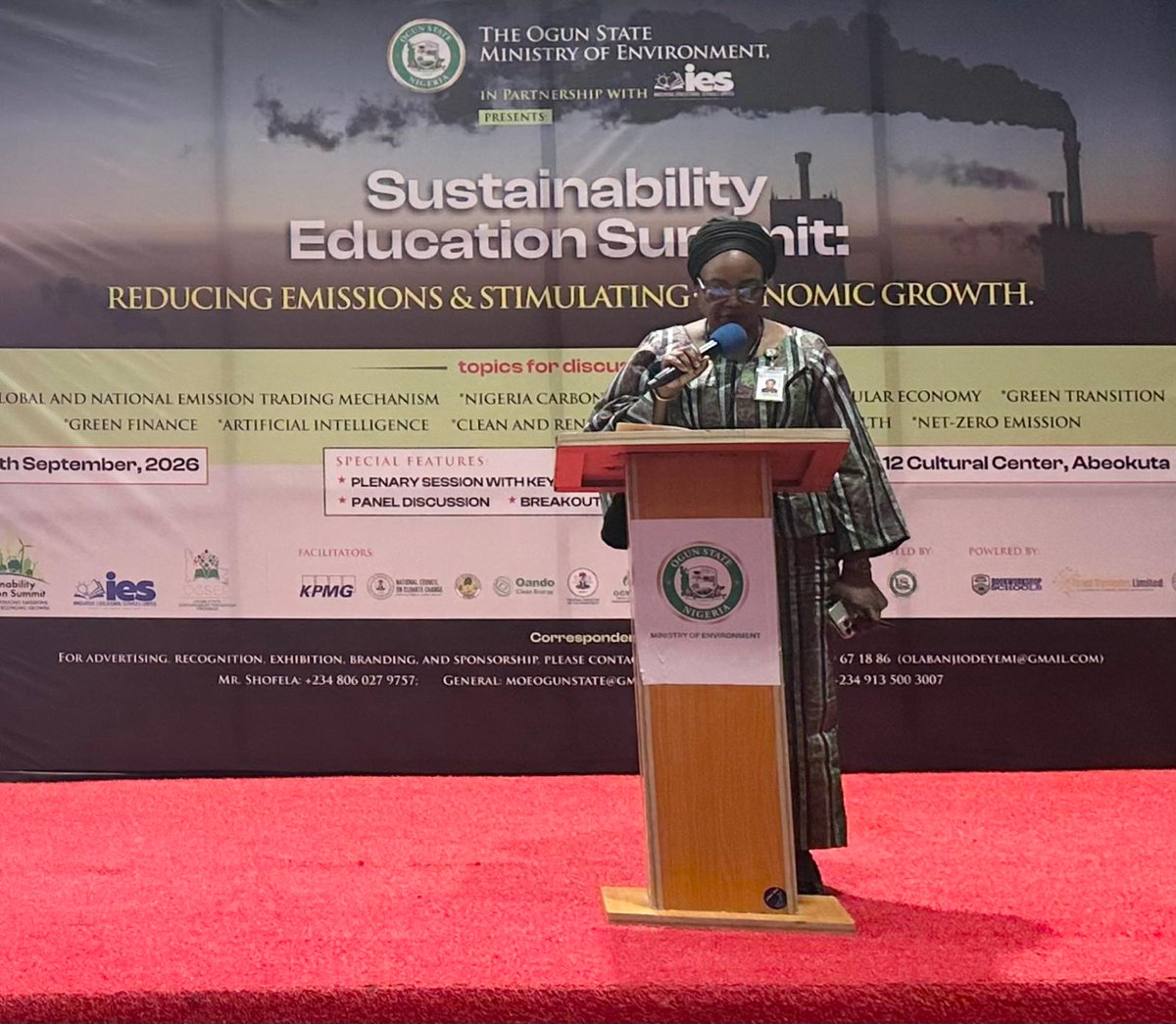 InnovativeEduc6's tweet photo. Thanks for attending the Ogun State Sustainability Education Summit, themed "Reducing Emissions and Stimulating Economic Growth." We strongly established that there should be no trade-offs; it is not a neither/or situation. Emissions must be reduced, and businesses must thrive. https://t.co/EZTrJMtTnH