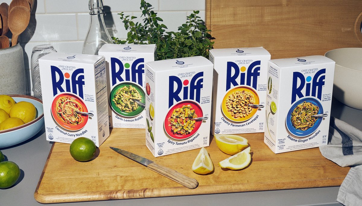 THEALEXCENTER's tweet photo. Meet Riff.

Daniel Humm made dinner. We (CENTER) made the brand.

One pan. 20 minutes. Make the meal, then make it your own. https://t.co/SBJN5LjW2f