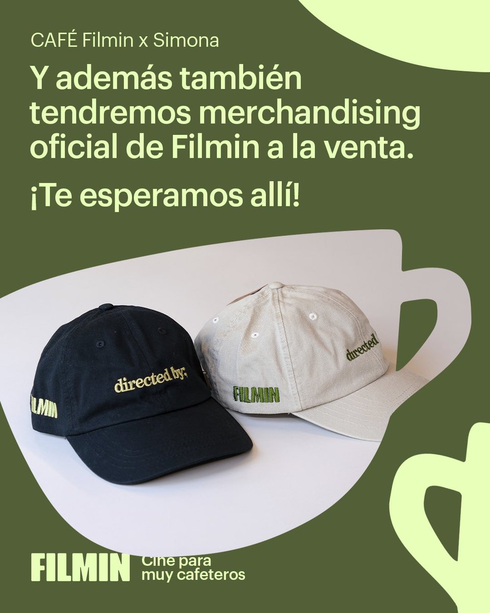 Filmin's tweet photo. [SIMONA x FILMIN] ☕ Lo nuestro es cine para muy cafeteros. Y a mucha honra.

Este año, durante el @sansebastianfes , os esperamos en Simona los vasos que miden vuestro nivel de cateterismo cinéfilo, merchandising de Filmin, mucho café y mucho más cine.

¡Venid! https://t.co/G7OziP8p8C