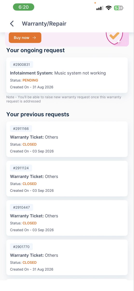 riyasaty's tweet photo. @cars24india 
@Cars24Support 

I am extremely disappointed with the service and post-sale support I have received from Cars24.

I recently purchased a Tata Nexon (Registration No. HR 08 AL 6958) through Cars24. On the same day the car was delivered, after driving barely 4–5 km, I started facing issues with the vehicle. I immediately contacted my Sales Executive, Raj Mohan, and also informed his manager Ravi and Mohan through WhatsApp, explaining the issues I was facing.

I also raised a complaint through the Cars24 app, and I have attached the screenshot of the ticket/complaint along with this message for your reference. All the relevant details regarding the complaint can be verified from the attached screenshot.

Subsequently, my car was taken by Cars24 for inspection/repair on Sunday, 6 September. Today is 19 September, and my car has still not been returned to me, nor have the reported issues been resolved.

For almost two weeks, I have repeatedly been told that a particular part needs to be ordered and that the process is still ongoing. I understand that certain repairs may take time, but keeping a customer’s vehicle for this long without providing a proper resolution, regular updates, or a definite timeline is completely unacceptable.

I have contacted Cars24 Customer Support more than 20 times. I was also provided with a separate number for post-delivery support, which I contacted multiple times. The IVR repeatedly informed me that I would receive a callback shortly, but I have not received any callback to date.

This is an extremely frustrating and unacceptable customer experience. I purchased a vehicle expecting it to be in proper working condition, yet I started facing issues within just a few kilometres of taking delivery. The vehicle has now been with Cars24 since 6 September, and after almost two weeks, I am still being given excuses regarding the pending part and repair.

At this point, I do not want the vehicle to be repaired anymore. I have lost confidence in both the vehicle and the resolution process.

I therefore request Cars24 to take the Tata Nexon (HR 08 AL 6958) back and initiate the return/refund process immediately. I do not want any further delays or repeated assurances without a concrete resolution.

I am attaching the screenshot of the complaint/ticket raised through the Cars24 app. Please review the complete history and take immediate action.

The level of customer service I have experienced has been extremely disappointing and, frankly, unacceptable. If this matter is not resolved promptly, I will have to escalate it through the appropriate consumer grievance channels and share my experience publicly so that other customers are aware of what I have experienced.

Cars24 needs to take responsibility for this issue and provide a proper resolution instead of continuing to make excuses and delay the matter.