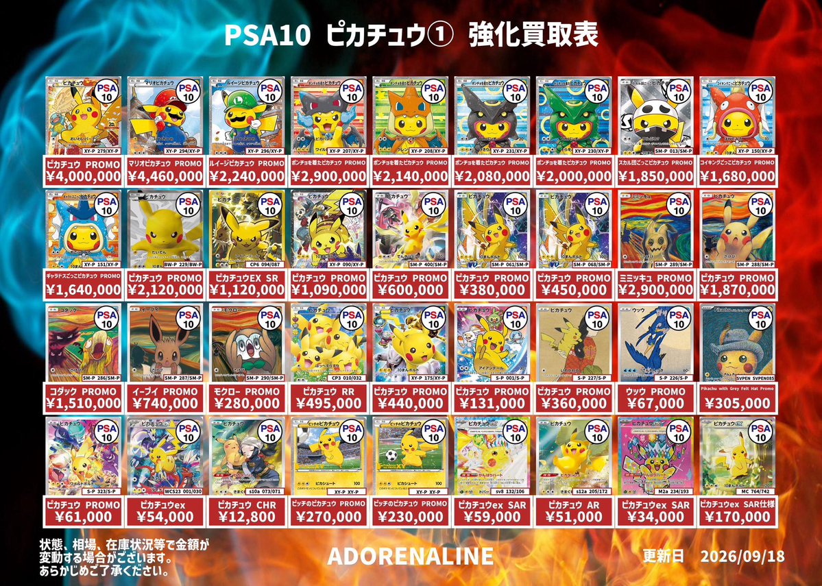 Ado_renalinemax's tweet photo. #30thセレブレーション
「プレミアムデッキセット」
「セレブレーションボックス」
「フューチャリスティック」
 
30周年を記念して──
今回はなんと特別な「3BOX」‼️
抽選プレゼントキャンペーン✨👀✨

⚫︎応募方法
①@Ado_renalinemax
をフォロー

②このポスト＆対象ポストをいいね👍＆リポスト🔁
※ #ADPR対象 と記載のあるもの

※応募締切 9/30(水)23:59
※当選発表 10/1(木)18時以降に
@Ado_renalinemax
よりDMにてご連絡いたします。

皆様奮ってご参加ください✨👀✨

#日本橋  #なんば  #ポケカ #ポケカ買取