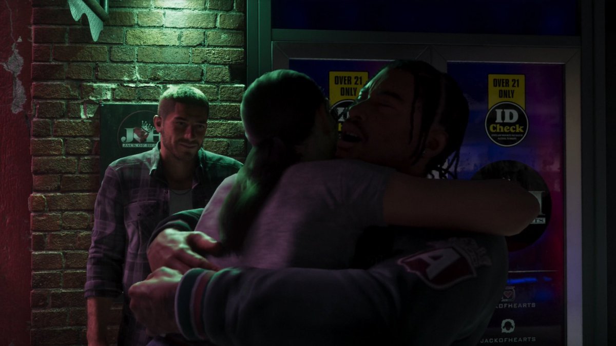DarkViperAU's tweet photo. Talking specifically about GTA 6’s love system, there’s one thing I’ve been wondering: if pursuing a relationship between Jason and Lucia is up to the player, could that mean other relationships are possible too? https://t.co/ZZXF3J2ImY