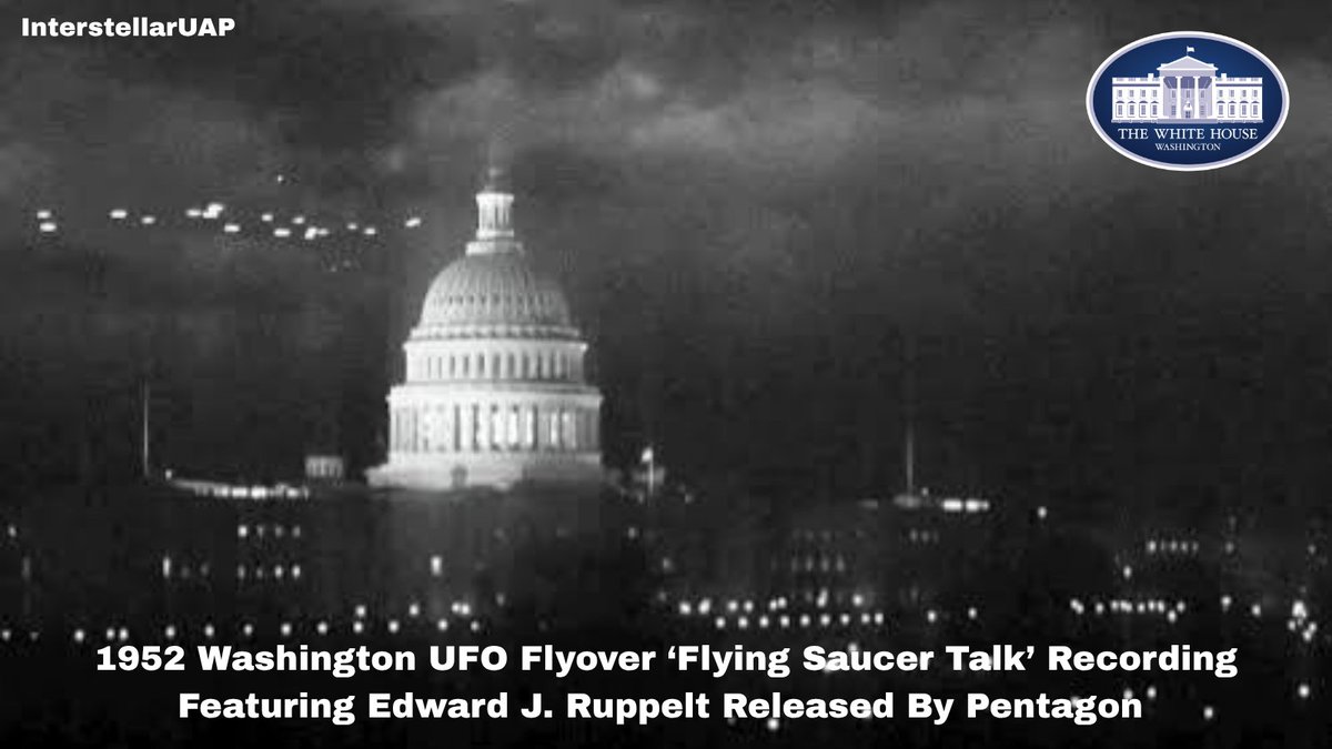 InterstellarUAP's tweet photo. Full 1952 Washington Flyover 'Flying Saucer Talk' Transcript - Captain Edward J Ruppelt - 1952 🇺🇸🛸👽

“We’ve gone through these reports and come up with the fact that about 20% are very good reports offered by very reliable people and are just absolutely no conclusions can be drawn.”

In a newly released official transcript of his Boston presentation, the Air Force officer who later ran Project Blue Book laid out what the service actually knew after reviewing about 800 cases.

Only about 2% were hoaxes or “psychopathological” reports. Mass hysteria, he said, no longer held. Newspapers had stopped playing the subject up for years, “and still the reports continue to come in.” The remaining unexplained cases came from military personnel, airline pilots, tower operators, balloon crews, scientists, and engineers.

Ruppelt said disc or spherical objects were “always silent” and “usually highly maneuverable.” That silence mattered: “we have no knowledge of any type of power plant that would be completely silent.” Radar detections indicated unconfirmed air speeds between 1,000 and 3,500 miles per hour.

Sightings clustered around sensitive sites, including Los Alamos, Albuquerque, and Oak Ridge. Concentrations also appeared near ports and other military areas. He stressed the Air Force had found no conclusive evidence of nature or origin, and that the country needed systematic physical data collection, including planned methods such as diffraction grating photography and radar scope synchronization.

He was blunt about sources. Airline pilots, he said, often would not report what they saw. One told him that if a V-2 flew wingtip to wingtip over Spokane, “he wouldn’t tell anybody about it.”

The presentation is a primary source record of how the Air Force framed the problem in 1952: not as settled folklore, but as a body of unexplained reports from qualified observers that still required better instruments and better data.
