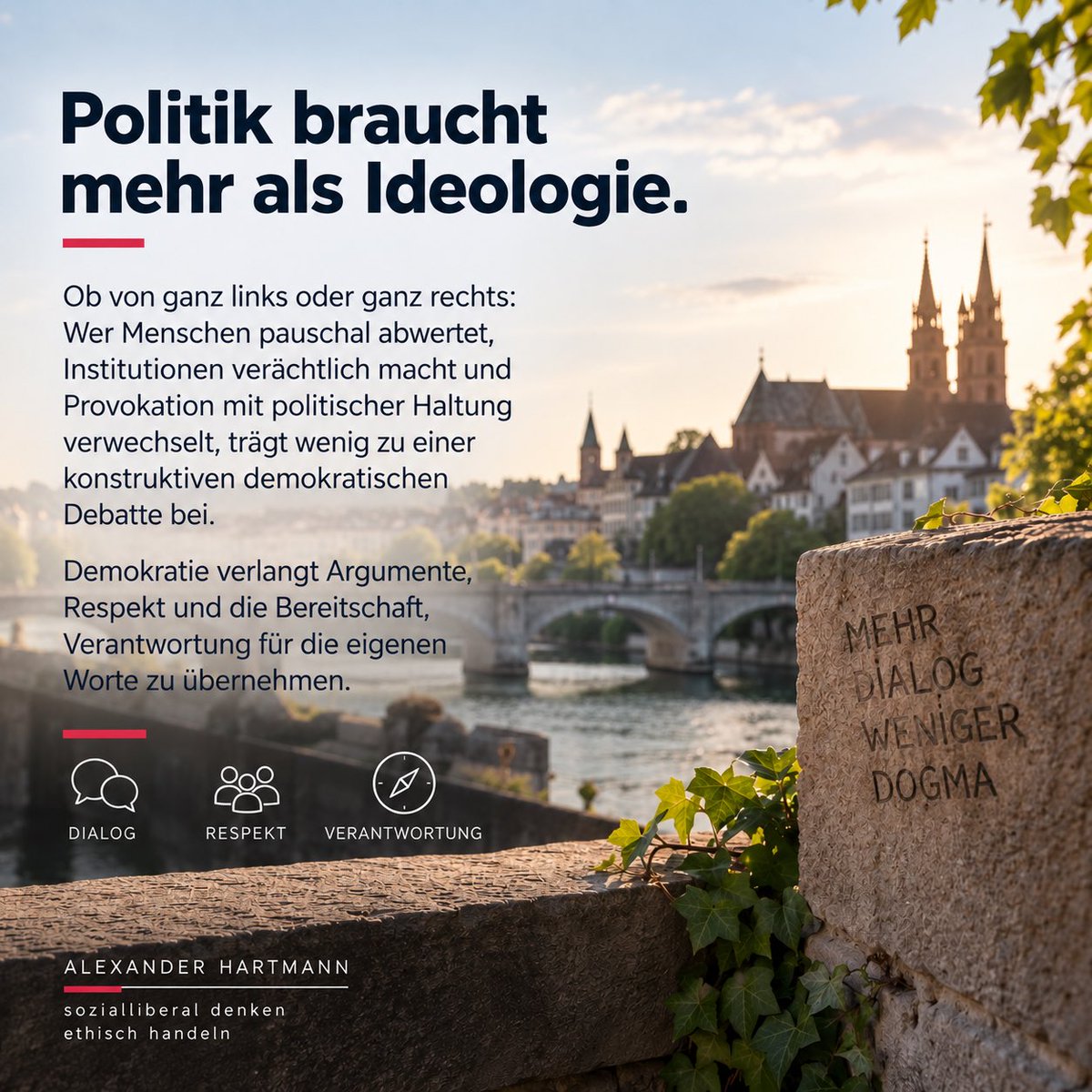 lexharti's tweet photo. Wer von einer Jungpartei politische Erneuerung erwartet, darf auch erwarten, dass sie mehr zu bieten hat als Provokation, Feindbilder und ideologische Gewissheiten.

Links sein heisst für mich nicht, Menschen abzuwerten, Institutionen pauschal zu verachten oder jeden Kompromiss als Verrat zu behandeln.

Eine starke Linke braucht soziale Verantwortung, demokratischen Respekt und Argumente – keinen Klassenkampf als politische Folklore.