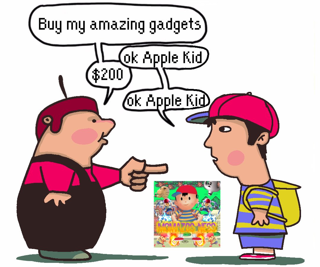 Momaz0s_Ness's tweet photo. Ok Apple Kid #Earthbound #Momazosness https://t.co/FUYhXXlpeB