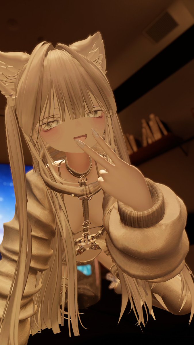 sH1b48_'s tweet photo. 白サメ猫にする？
黒サメ猫にする？
#VRChat #rurune3D https://t.co/o7afZuBP6q