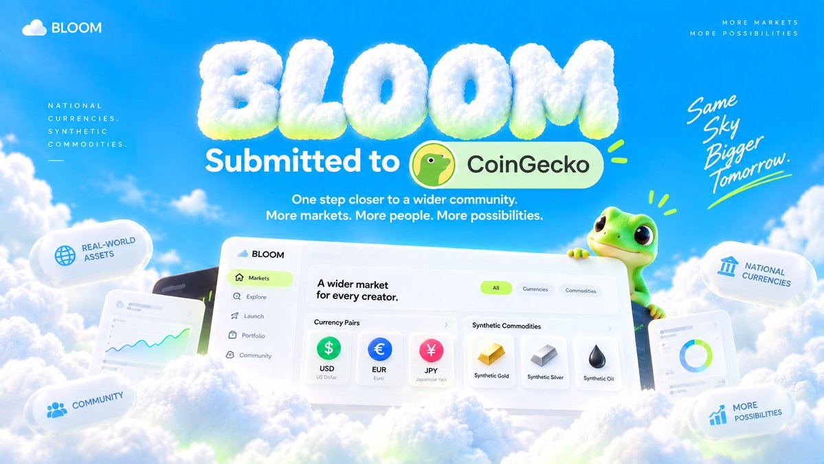 LaunchOnBloom's tweet photo. We’re excited to announce that $BLOOM has officially submitted a listing request to @coingecko 

🎟 Request ID: CL1809260019

🔗 GeckoTerminal Link:
https://t.co/X5Grb3Y8Tq https://t.co/4wCdSfCupj