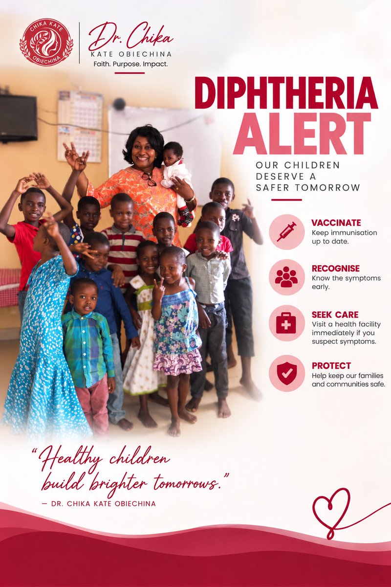 drchik_o's tweet photo. Diphtheria is an infection caused by the bacterium corynebacterium diphtheria’s. Most of the  infections are asymptomatic or present mildly.

Mothers remember that schools just resumed, ensure that your children are properly immunized against this infection.

Dr. C https://t.co/mHZqLTL0GS