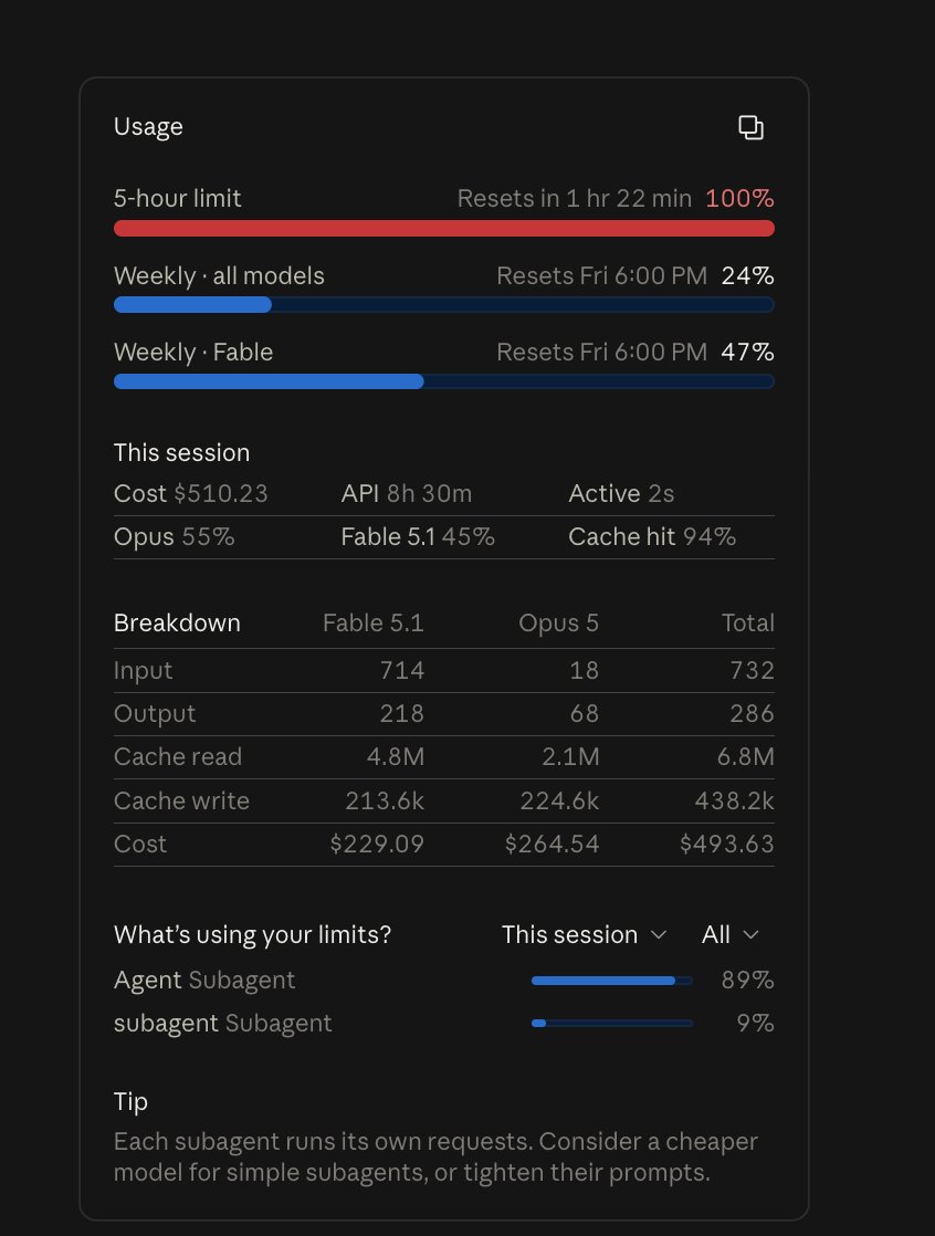 MLStreetTalk's tweet photo. Late 2026 will be remembered as the most excruciating period in AI progress, when OpenAI and Anthropic basically had us over a barrel. 

It's so demoralising waiting for the tokens to reset just to be able to get any work done. I'm starting to think I made a massive error building so many systems on top of AI. 

During the times of token abundance, we rearchitected everything to use AI, now in the dark times we are utterly dependent and desperate. It's practically impossible to get anything serious done without frontier tokens, not least of which because using the frontier models even for a short time creates psychological dependency and complexifies our systems to the degree that requires their continued usage. They hooked us on their product, then started turning the screws. 

My Fable usage (finally) reset on one account, that was single-shot gone in about 1 hour. Left in a bad state, so I purchase £150 of credits to finish the job in Opus 5 fast (normal Opus is intolerably slow, like watching paint dry). That was then eaten up in less than 1 minute?! @bcherny ?? Bug?!

Using subscriptions at frontier-level has basically become impossible, Astra/Fable API prices are a joke (£100 every 10 mins), and there are no decent alternatives or competition.  Now I don't even trust Anthropic to purchase more fast Opus tokens.

Astra is basically unusable too @thsottiaux, a weekly subscription drained in about 2 hours (3 if I am lucky). No more pro accounts. No more resets either.

I can't even use AI on my phone now, because - guess what. Out of tokens everywhere! None of my remote stuff works because I always have to juggle different accounts on different servers, and don't even have enough tokens to wire it up again. Everything is broken, and a total disaster. As for "automation", what's the point in automation if you can't do anything for more than an hour before it craps out and leaves you in a bad state?!

I have tried the alternative models like Muse 1.3, Gemini 3.8, Grok etc, nothing even comes close and they would probably do more harm than good in the codebase.

Contra "pace" - it's never been more important to accelerate AI competition and progress. It's a defacto cartel at this point, little wonder they want to maintain the status quo.  

This situation is intolerable. 

We were building for a future that we thought would have arrived by now, and here we are - frankly, up shit creek without a paddle.