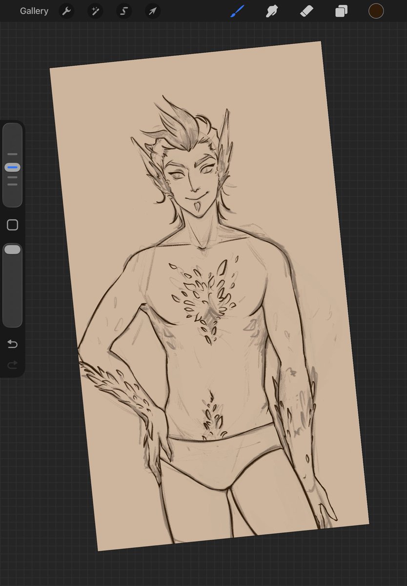 bichikyu's tweet photo. Practicing Rakan after years of no art https://t.co/OKcWNTH5aX
