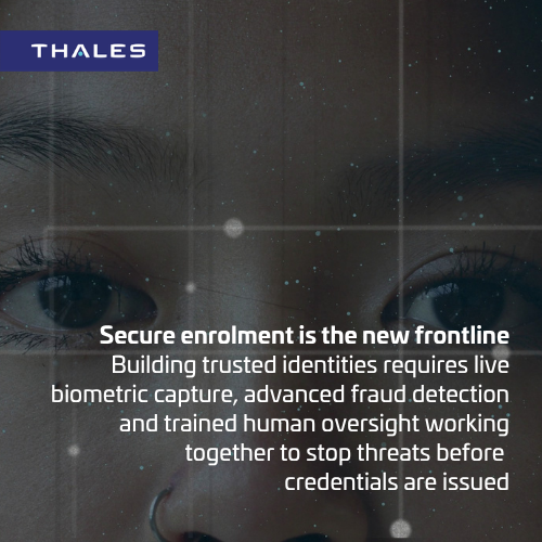 ThalesDigiSec's tweet photo. #Deepfakes are forcing governments to rethink identity security ⚠️
Trust doesn't start when a passport is presented. It starts when an identity is enrolled.

Read our latest article for more 👇
https://t.co/H2a4sqoSvK https://t.co/5yda9XBA3x