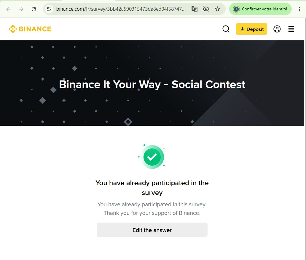 StarWanderer12's tweet photo. @BinanceHelpDesk @binance Hello @BinanceHelpDesk, thank you for your message.
I have already completed the required steps and submitted my entry. Could you please confirm whether I need to submit again, or if my previous submission has been received? https://t.co/OwPPKVW774