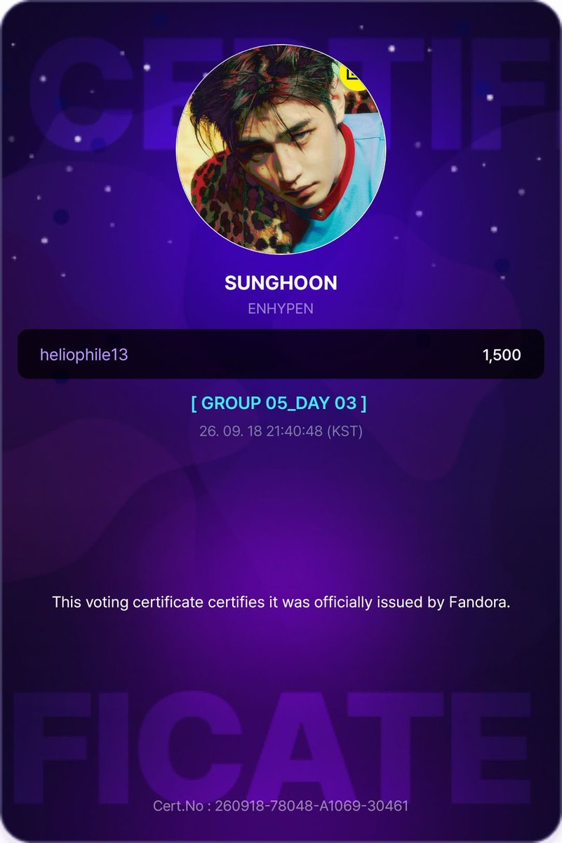 heliophileVTS's tweet photo. To celebrate the opening of our account, despite not meeting the min proofs required, we decided to drop a total of 3,000 jellies for our poll winner #SUNGHOON congratulations! #heliophile_proofs https://t.co/5yWBdAMe6c