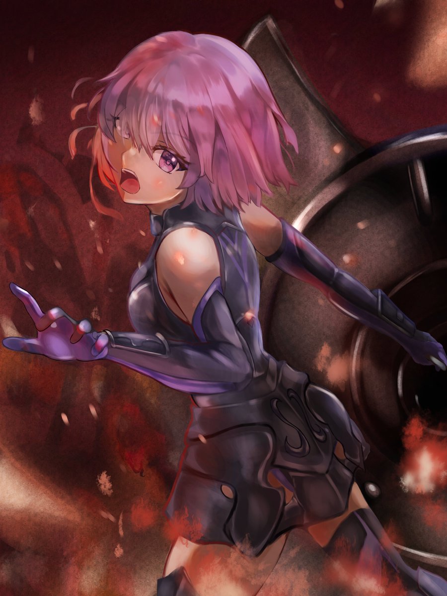 NATAKO478's tweet photo. FGO全鯖描く 1　マシュ・キリエライト https://t.co/Yc0GrGnfi2