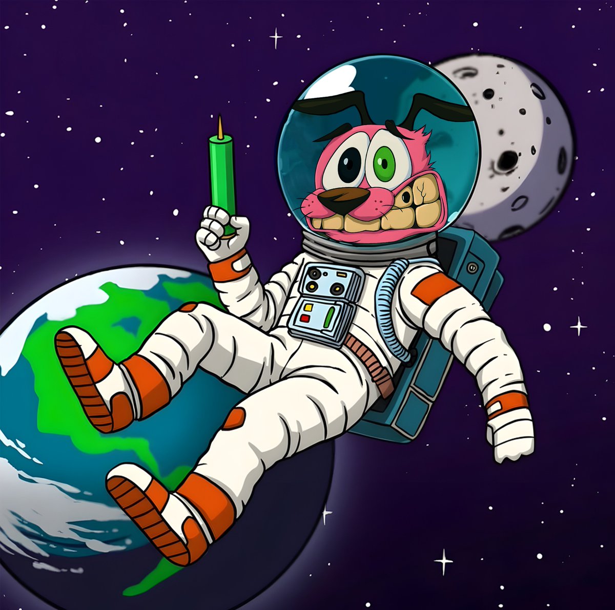 courage_ccdog's tweet photo. Green signal in hand, zero gravity ahead. $CCDOG is ready to fly! 🚀🌕 https://t.co/SYQeajcLpA