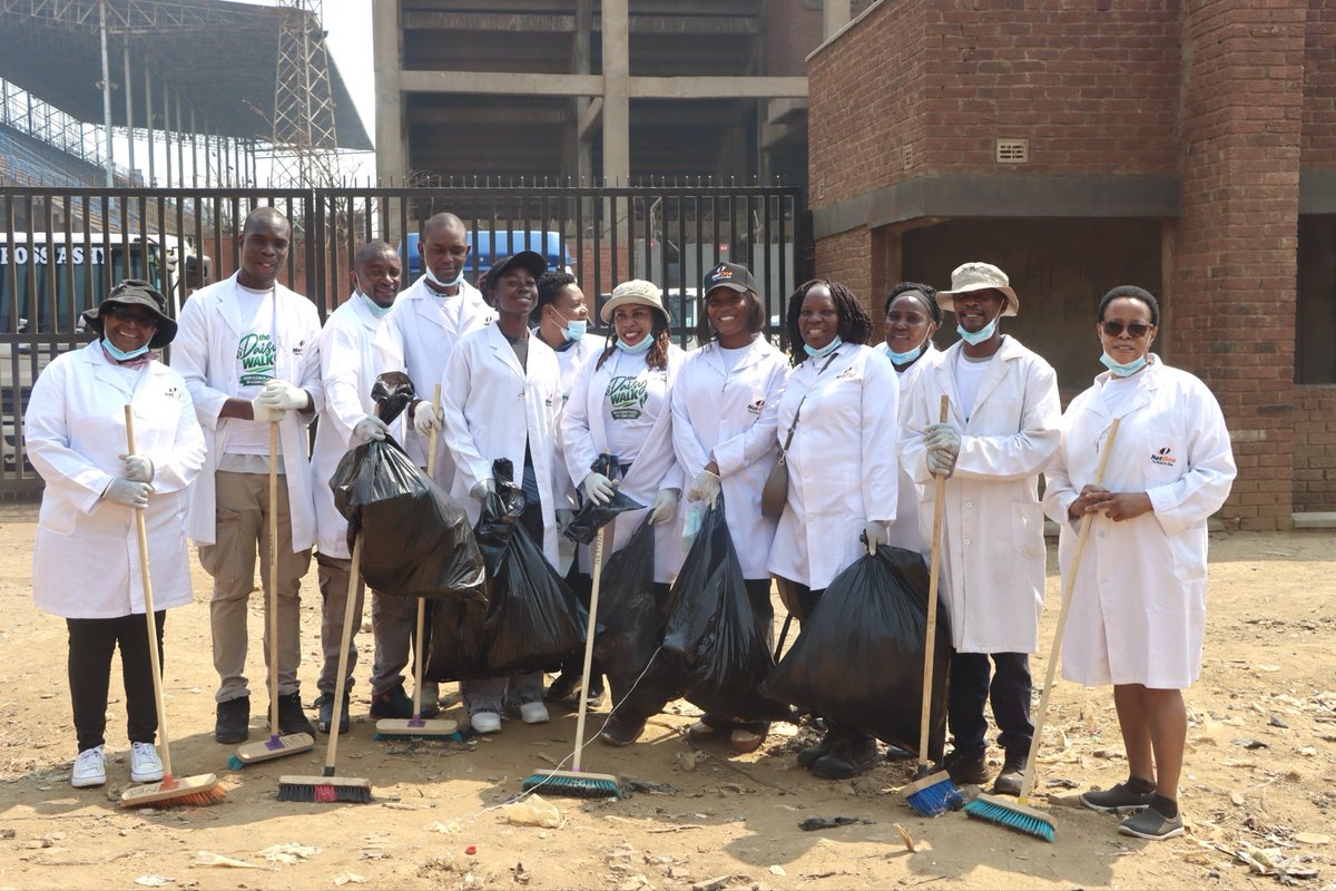 NetOneCellular's tweet photo. NetOne joined stakeholders and the residents of Mbare at Rufaro Stadium in commemorating World Cleanup Day, under the leadership of the First Lady of the Republic of Zimbabwe, Dr Auxillia Mnangagwa, in support of this year’s theme, “From Clean Plates to Clean Cities.” The First Lady was represented by Hon. Daniel Garwe, Minister of Local Government, Public Works and Housing, alongside Hon. Charles Tavengwa, Minister of State for Provincial Affairs and Devolution for Harare Metropolitan Province; Harare Province Chairman, Senator Godwills Masimbirembwa; Harare Mayor, Councillor Jacob Mafume; Permanent Secretaries and other stakeholders.

The commemorations underscored that clean and sustainable communities are built through collective responsibility and lasting behavioural change. From responsible consumption and zero-waste practices to waste separation, recycling and stronger collection systems, every citizen has a role to play. As Zimbabwe advances towards Vision 2030, NetOne remains committed to supporting initiatives that foster cleaner, safer and more sustainable communities. Together, let us turn cleanliness into a culture, sustainability into a way of life, and collective action into lasting impact. 🧡♻️🌍

 #TheWorldInOne #NetOneAt30 #WorldCleanupDay #FromCleanPlatesToCleanCities #SustainableZimbabwe #Vision2030