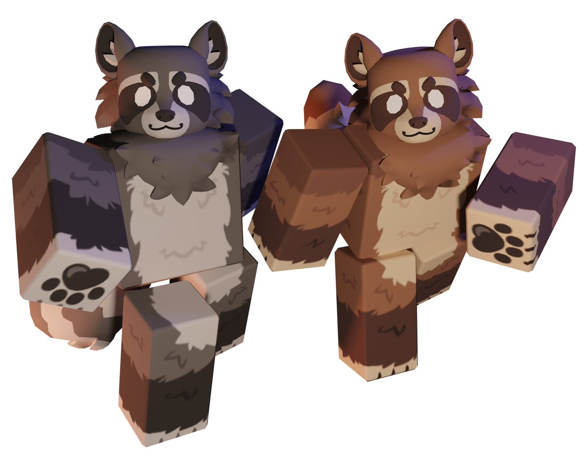 h8rnxt's tweet photo. Raccoon UGC!! Comes in two colours, each with different eye variants :)

#roblox #robloxugc https://t.co/Ri1d2YOaiF
