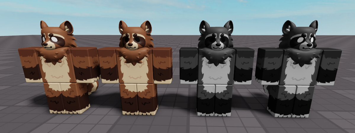 h8rnxt's tweet photo. Raccoon UGC!! Comes in two colours, each with different eye variants :)

#roblox #robloxugc https://t.co/Ri1d2YOaiF