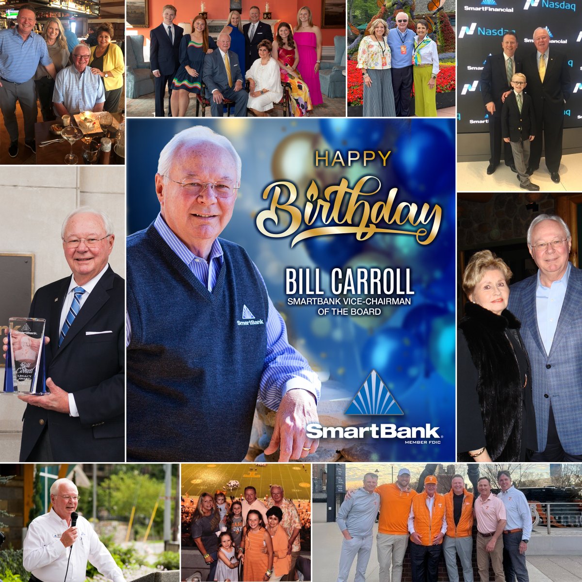 SmartBank's tweet photo. Happy Birthday to our Vice Chairman, Bill Carroll! https://t.co/jpq9qUn2ec
