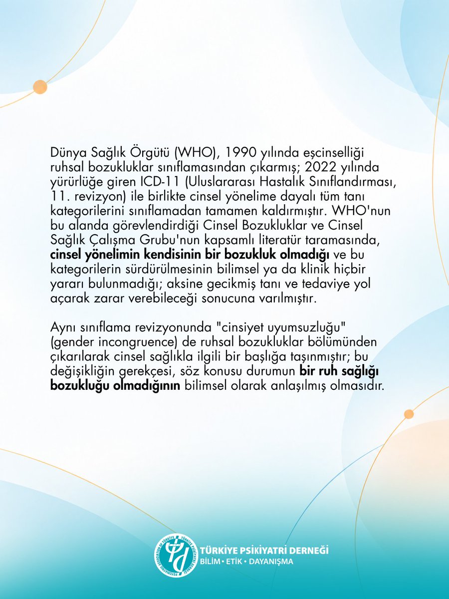 PsikiyatriDer's tweet photo. Cinsel Yönelim ve Cinsiyet Kimliğinin Gelişimine İlişkin Güncel Bilimsel Konum: Bilimsel Kanıtlar Ne Söylüyor?

#türkiyepsikiyatriderneği https://t.co/QxZHV0zaZY