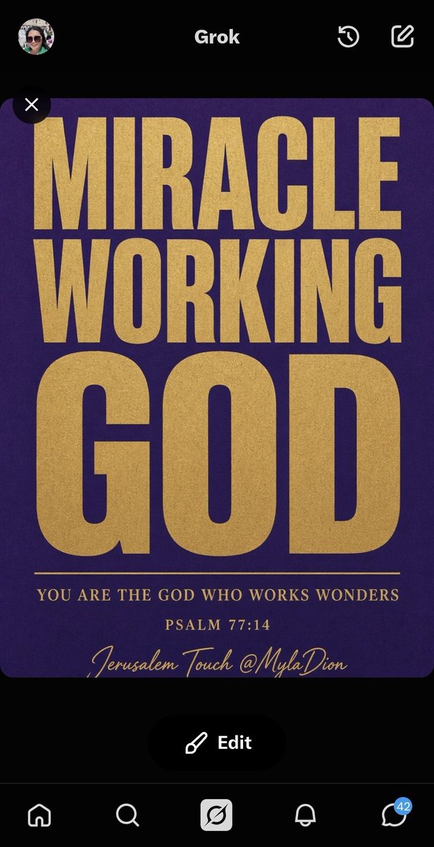MylaDion's tweet photo. Shalom.
Miracle-working God.
โYou are the God who works wonders; You have made known Your strength among the peoples.โ
โ Psalm 77:14Nothing is too hard for Him. The same God who made a way still works miracles.
Jerusalem Touch @MylaDion
๐ค๐
#MiracleWorkingGod #Psalm7714 #NothingIsTooHard #GodKeepsPromises