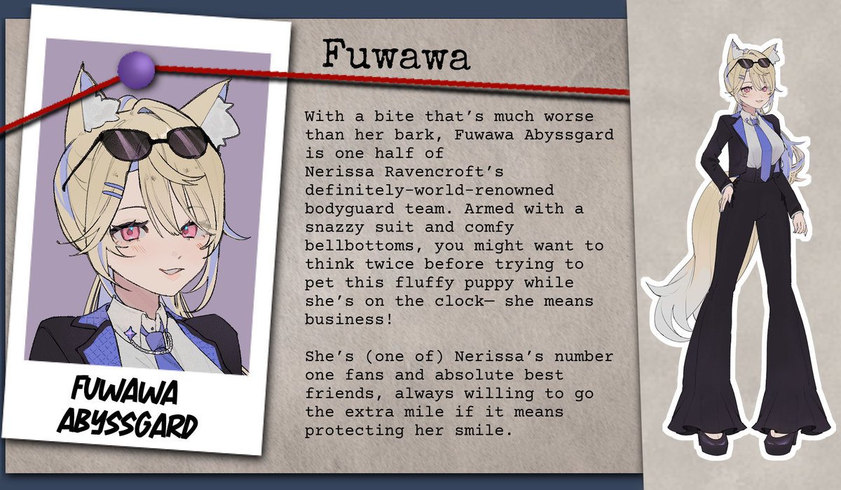 InksmouthFiles's tweet photo. Released today from placeholder silhouette jail are Nerissa's bodyguard demon dogs, FUWAMOCO, as they appear in #AParamnesisNovella!

5 days to go!

#FWMCpix https://t.co/XYubeS7v6M