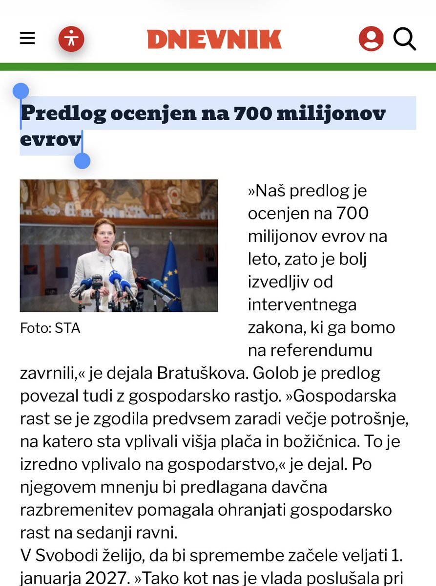 AnzeLog's tweet photo. Golob (predsednik vlade) cel svoj mandat zvišuje davke.

Golob (predsednik senčne vlade), 5 dni po senčni zaprisegi že napove znižanje davkov. Napoveduje natanko to, kar je na začetku svojega sončnega mandata ukinil - dohodninsko reformo.

Pa da povežemo še z interventnim razvojnim zakonom, za katerega je 13.5. rekel, da ga ne more podpreti, ker ustvarja  620 mio evrov luknje v proračunu. 

Po 105 dneh v opoziciji pa Gibanje Svoboda kot alternativo interventnemu zakonu za razvoj Slovenije predstavi spremembo dohodninske lestvice. Predlog bi v državni proračun naredil okoli 700 milijonov evrov veliko luknjo. Torej več kot razvojni zakon!

Nekaj drži: Robert Golob je prvak v spreminjanju stališč. Vpliv sonca? Meseca?

Pomembno je, da podpremo interventni  razvojni zakon in začnemo oblikovati ugodnejše davčno okolje! #ZArazvoj