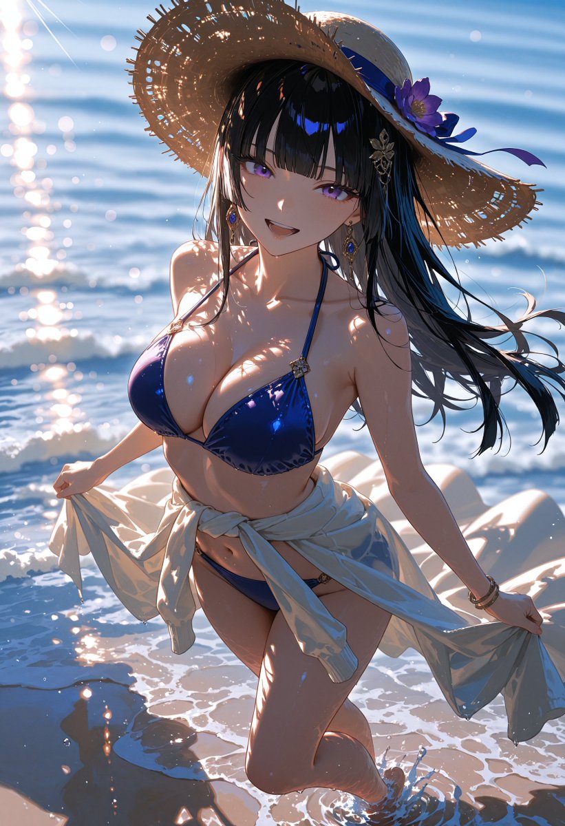 stroke_01ailab's tweet photo. 少し遅めの夏休み💙

#AIart #AIイラスト #黒髪 #海 https://t.co/yTzfkrPRCn