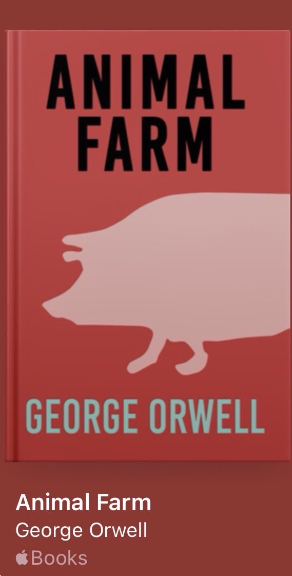 Gheblehzadeh's tweet photo. The older I get, the less I read this as fiction. The pigs didn't become human. They always were. But who's scarier-the ones who lead, or the ones who follow without a single question. Like the sheep. https://t.co/zfNwEMucBT