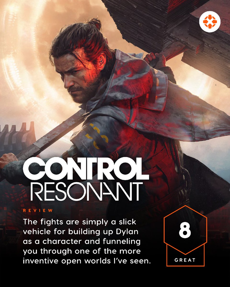 IGN's tweet photo. Even when combat's sharp edge eventually dulls, Control Resonant is a great addition to the Remedyverse. 

Our review: https://t.co/Z345ZP6ysd https://t.co/heG1fTw3Y0