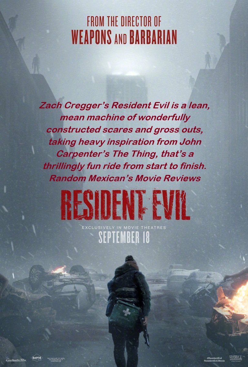 Grendel3434's tweet photo. My Review of @ResidentEvil
#ResidentEvil #ZachCregger #AustinAbrams #ZachCherry #KaliReis #JohnnoWilson #PaulWalterHauser #MovieReview #MovieReviews
Full Review
https://t.co/D4T1DxkJGj https://t.co/IgoMBixYUl