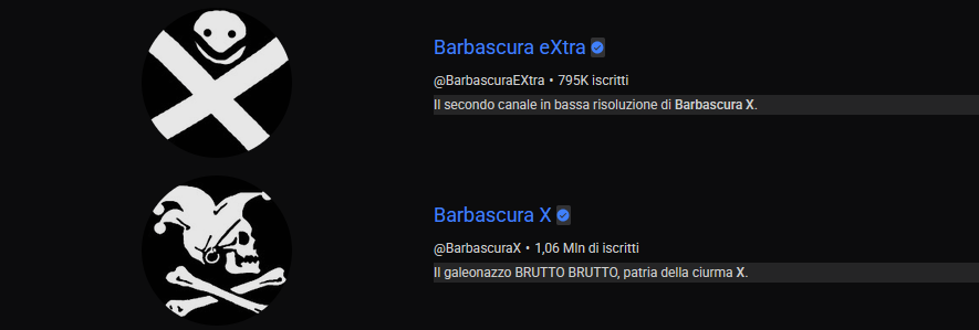 Marcronis1's tweet photo. @DaneradeYT Italian example.
The upper one is the secondary channel, but he uploads a hell of a ton of videos in there.
The main channel is for his "Ugly Science" videos, in theory, but the extras channel is filled to the brim with single-issue videos that are half the main's length. https://t.co/R1JDMNGJok