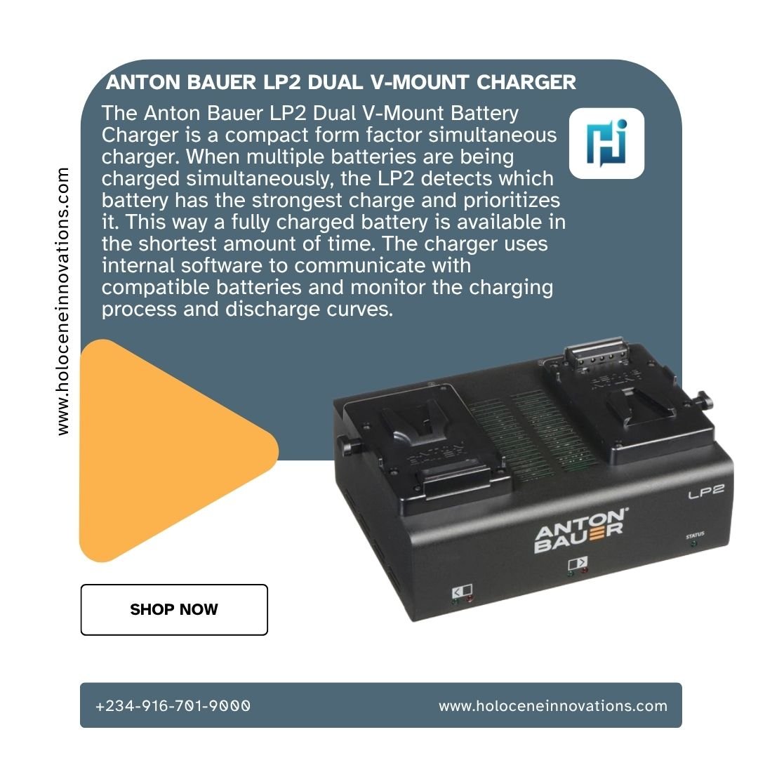 holoceneinnovat's tweet photo. Power your professional production with the Anton Bauer LP2 Dual V-Mount Charger designed for efficient V-Mount battery charging.
Click link in bio to visit our website
Call +2348037591870 for enquiries
#antonbauer #vmountbattery #batterycharger #broadgear #videoproduction https://t.co/bO0dXi0lSB