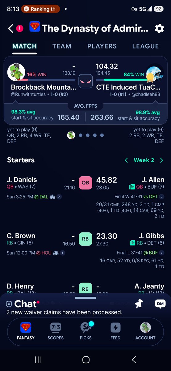 RunWithTurtles's tweet photo. Hey fellas! Thought you might enjoy the start to my match up this week. By the way, I'm the team on the left...

@TheFFBallers https://t.co/tpTTTdWeD8