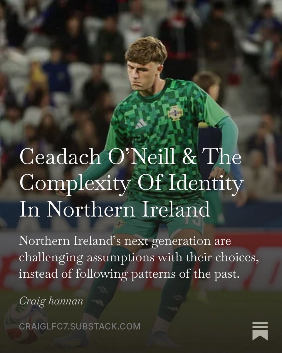 C_Hannan7's tweet photo. Have been thinking about writing about identity in Northern Ireland for a long time so here goes. 

This is about not defining someone by one aspect of their identity &amp; then building assumptions around it - because in NI it is complex and evolving. 

✍️ https://t.co/fS7H3xtSCF https://t.co/LTHkPHIkSA