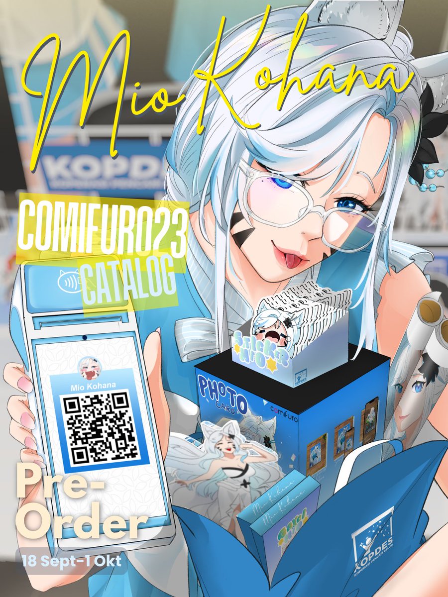 MioKohanaa's tweet photo. Comifuro 23 - PRE ORDER OPEN! 💖

✦ PRE-ORDER: 18 Sept - 1 Okt 2026
✦ Cf23 (Booth TBA)

📦 Pick Up &amp; Mail Order ok
🎁 PO Bundle hanya ada selama masa pre-order! 
⚠️ Stok OTS di booth terbatas.
🔗 PO Link: https://t.co/4EBzXxcYec

#VTuberID #Comifuro23 https://t.co/GodsQTxbww