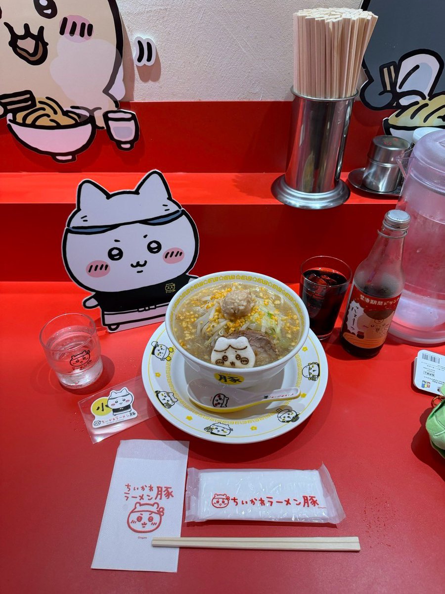 fujiko7ramune's tweet photo. 2025年10月の、ちいかわラーメン豚
ラッコ先生の豚骨 https://t.co/w0yDPQldWm