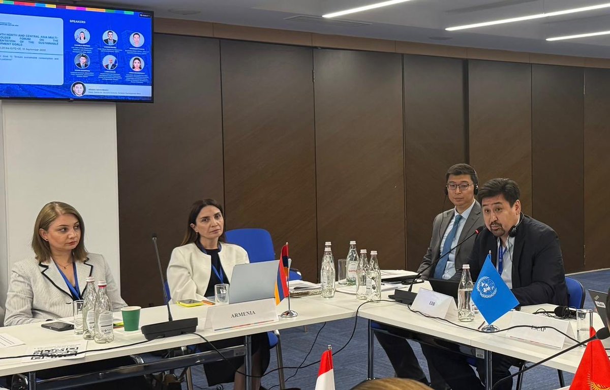 edb__official's tweet photo. EDB at the 10th UN ESCAP Forum on Sustainable Development: Arman Akhunbaev leads the session on responsible consumption and production https://t.co/m36ynTKpXj