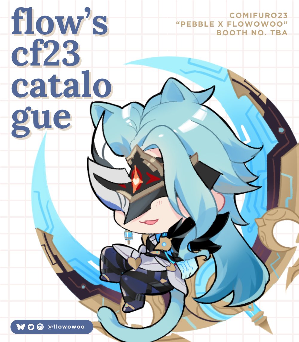flowowoo's tweet photo. RT+🩵 appreciated 🧪₍^ >⩊< ^₎Ⳋ
flow's #CF23 catalogue + pre-orders are open! ✧

📆PO Pick Up &amp; Mail Order: 18-28 September 2026
🌐Local only
📝Fandoms: Genshin, Nezha (Oubing), Persona 5 (Shuake)

 PO form &amp; info ⬇
#comifuro23 #cf23catalogue [1/2] https://t.co/999Tlxt7rs