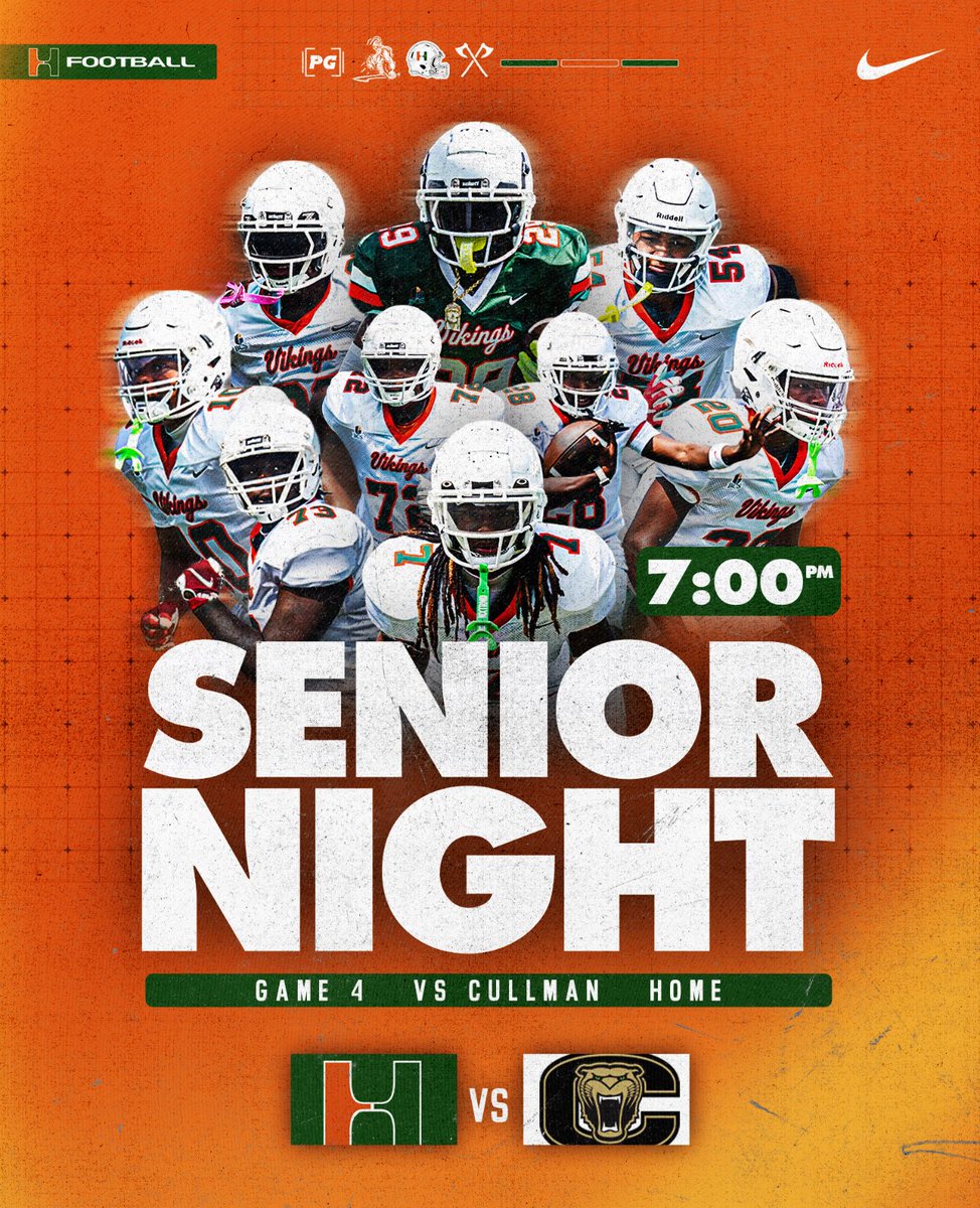 Huffman_ViksFB's tweet photo. 🟢🟠 SENIOR NIGHT 🟠🟢

🏈 HUFFMAN vs. CULLMAN
📍 HOME

Tonight, we celebrate our SENIORS — the leaders, the ones who have poured everything into this program. 

Protect the Standard. Finish. 💪🏾
 #SeniorNight  #HuffmanVsCullman #ProtectTheStandard https://t.co/vN5x02qkhb