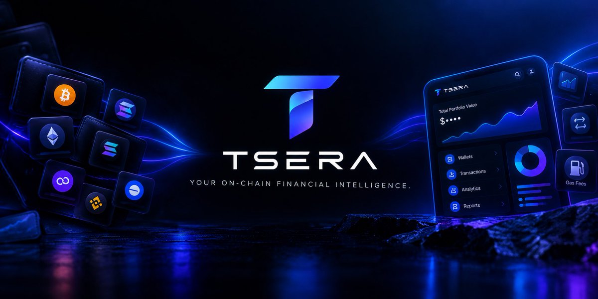 TSERAfinance's tweet photo. Still very early with TSERA.

We’re building a platform that turns your on-chain activity into something you can actually understand — transactions, swaps, transfers, gas, portfolio movements and more.

Product goes live Monday. 🚀

We’re opening the doors early, and the people who join the community now will be around for the early-access perks, launch updates and whatever we roll out for early supporters.

If you want to be here before everyone else:

👉 https://t.co/SKQ8POwgQV

Know where your money went.