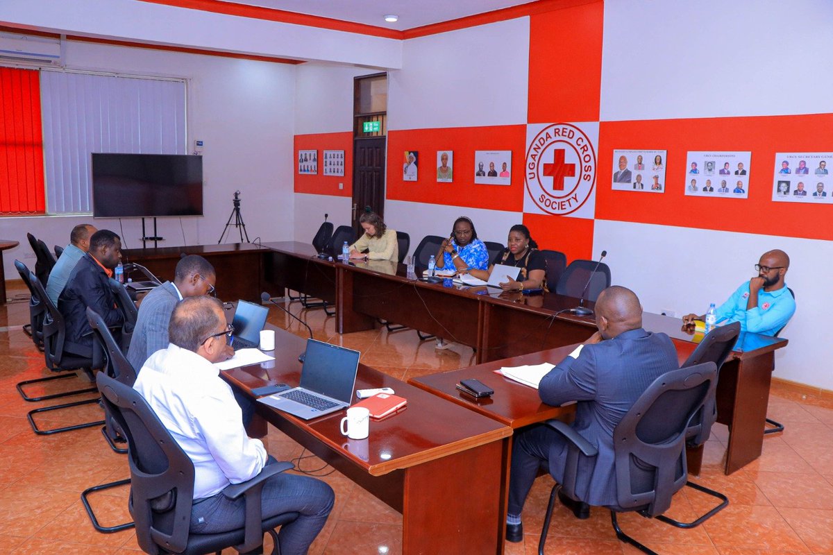 NaphtalBaguma's tweet photo. This afternoon, I convened a debrief with the @IFRCAfrica Regional Office team following their Population Movement Field Mission to Kiryandongo refugee settlement, reviewing the ongoing refugee response work supported through the IFRC Appeal. https://t.co/2qC1wvIFGy