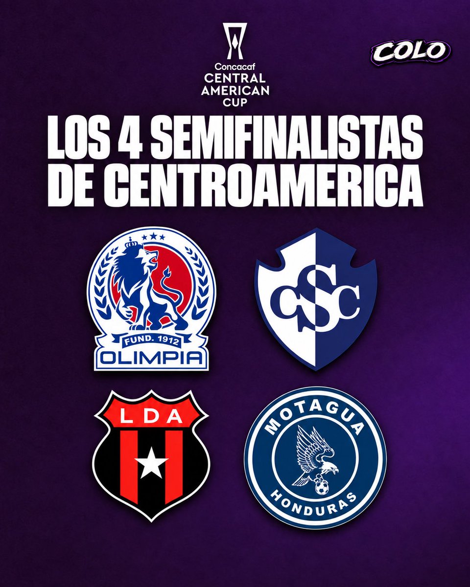 ColoVlogPodcast's tweet photo. En El Salvador, algunos entendieron a las malas que la élite no es para cualquiera. Ya son 16 equipos los que se han despedido y quedan 4 en pie de lucha por la #CopaCentroamericana 🏆 ¿Habrá tetracampeón o nuevo campeón? 🧐

#Alajuelense 🇨🇷 #Motagua 🇭🇳 #Olimpia 🇭🇳 #Cartaginés 🇨🇷 https://t.co/jJuMDZacP4