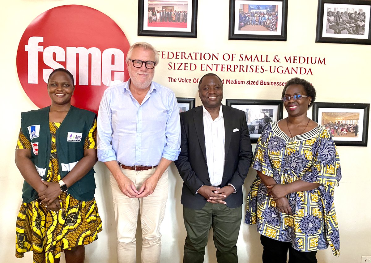 fsme_uganda's tweet photo. We have this afternoon welcomed Theo Konings, @PUM_nl expert in sales and value chain management, who will spend the coming week engaging our member women entrepreneurs in the coffee value chain.

☕️Konings brings a wide range of experience working with small-holder coffee farmers and businesses around the world. He will work closely with women-led Agri-SMEs in Elgon region, sharing insights on how to grow their fortunes and access more lucrative export markets in Europe. 

In a meeting with our staff led by executive director @JohnWalugembe, Konings noted that Uganda's competitive advantage in the international coffee market will be specialty coffees fostered by women. He, thus, called continuous support towards women entrepreneurs to enable them have consistent quality products.

📌Welcoming Konings, Walugembe said after organising the women in cooperatives, the federation is also prioritizing sustainable ways of business growth including linking them to potential markets through trade missions.

This visit is part of our partnership @PUM_nl under the @WEADS_project, which aims to accelerate the growth and impact of women-led SMEs in different Agricultural value-chains such as coffee, potatoes, diary, poultry, and fruits & vegetables. It is supported by @NLinUganda.